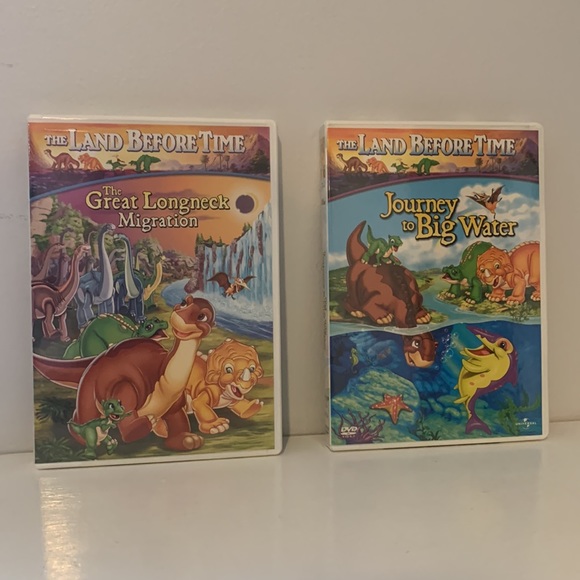Land Before Time: 2 DVDs “Great Longneck Migration” - “Journey to Big Water” - Picture 1 of 6